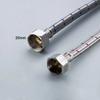 G1/2 G3/8 G9/16 50cm 1 Pair Stainless Steel Flexible Plumbing Pipes Cold Hot Mixer Faucet Water Supply Pipe Hoses Bathroom Part