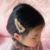 Hairpin Crocheted Pink Flower Decor Star Heart Design Firm Non-Slip Clip Bangs Side Hair Clip Party Hair Accessories
