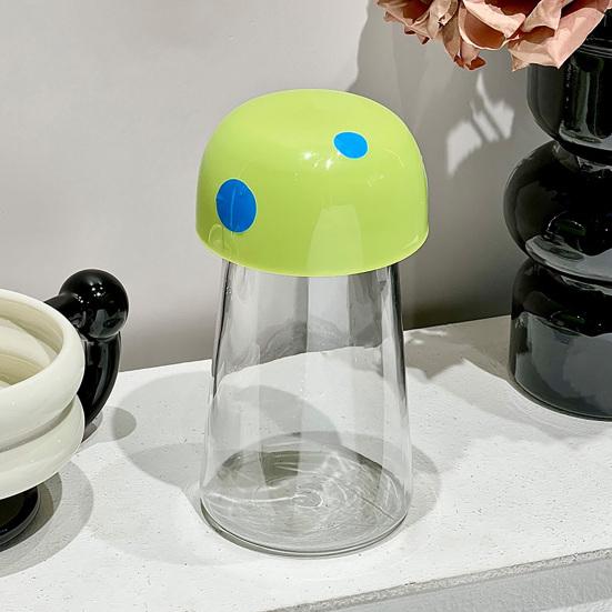 Yousheng Sealed Jar Mushroom Shape Large Capacity Interior Versatile Organizer Coin Holder Jar Coffee Beans Tea Storage Jar