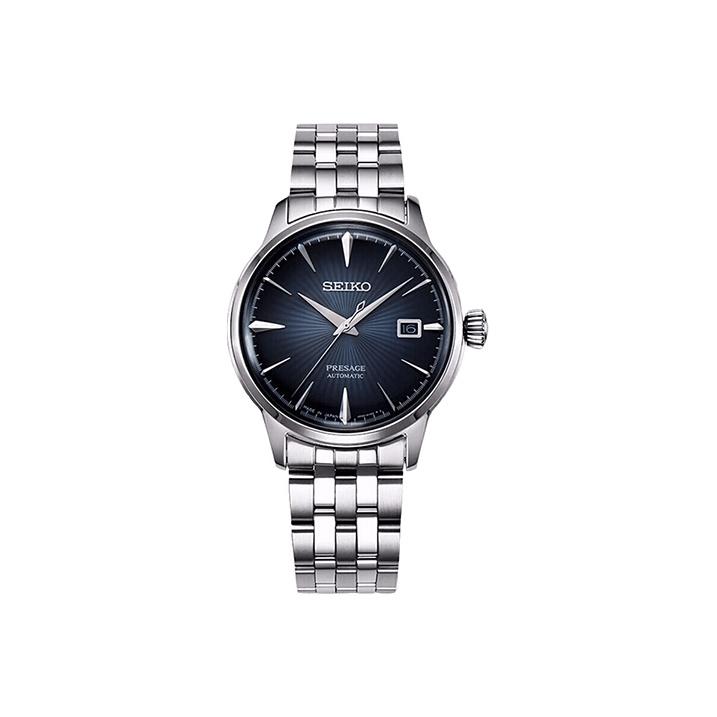 

Seiko Presage Series 50M Water Resistant Mechanical Movement Stainless Steel Watch Black Dial Men watches SRPB41J1 Dark Blue Dial