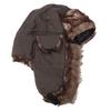 Trappermütze Unisex Verstellbar Kunstfell Winddicht Outdoor-Hut für Winter