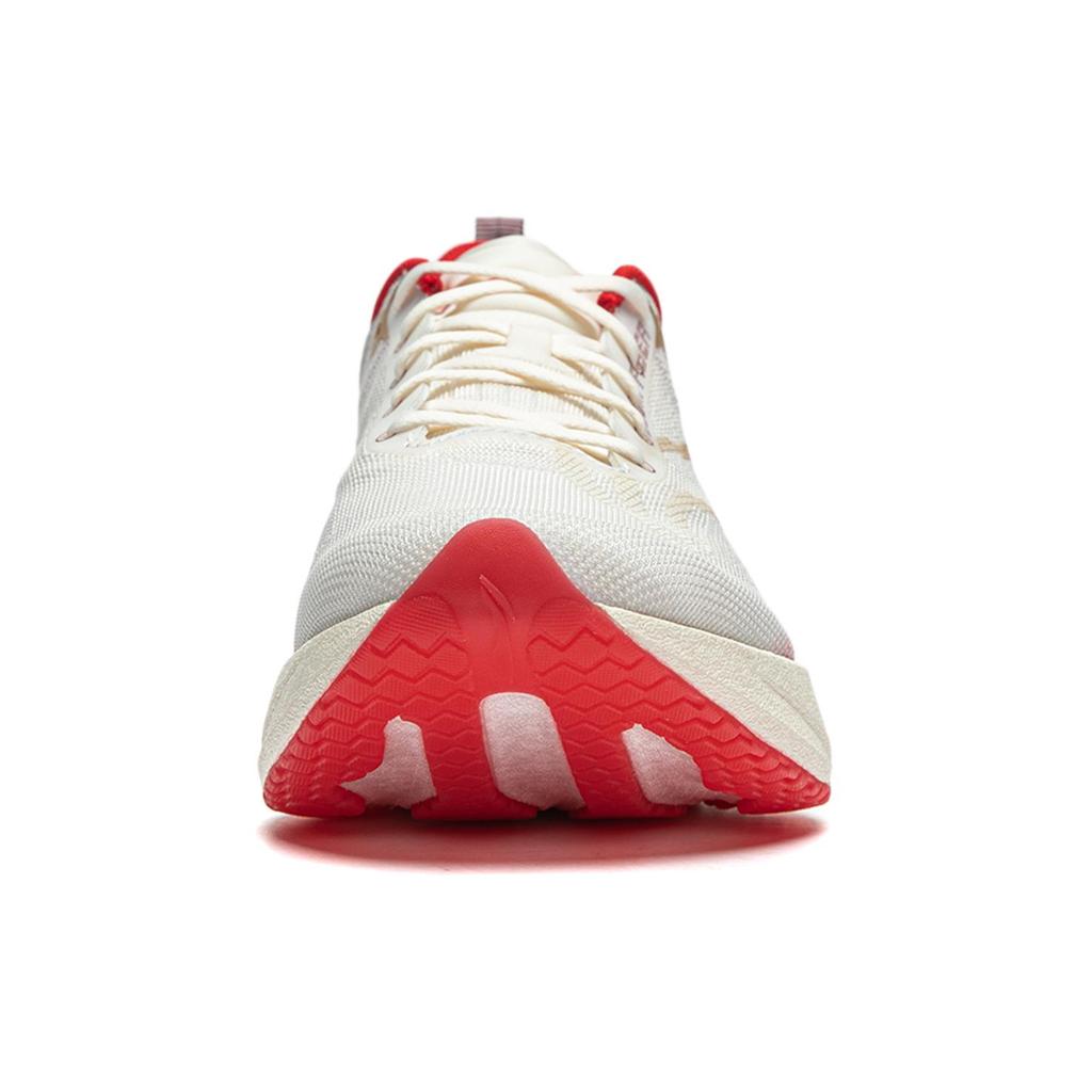 New LiNing Super Light 21 Cushioning Anti Slip Wear Resistant Breathability Low Top Running Shoes Women's White Red ARBU002-44