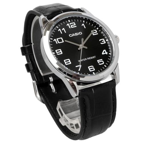 Casio CASIO Analog Quartz Men's Watch MTP-V001L-1B Simple Package Without Presentation Box Silver X Black Overseas Model
