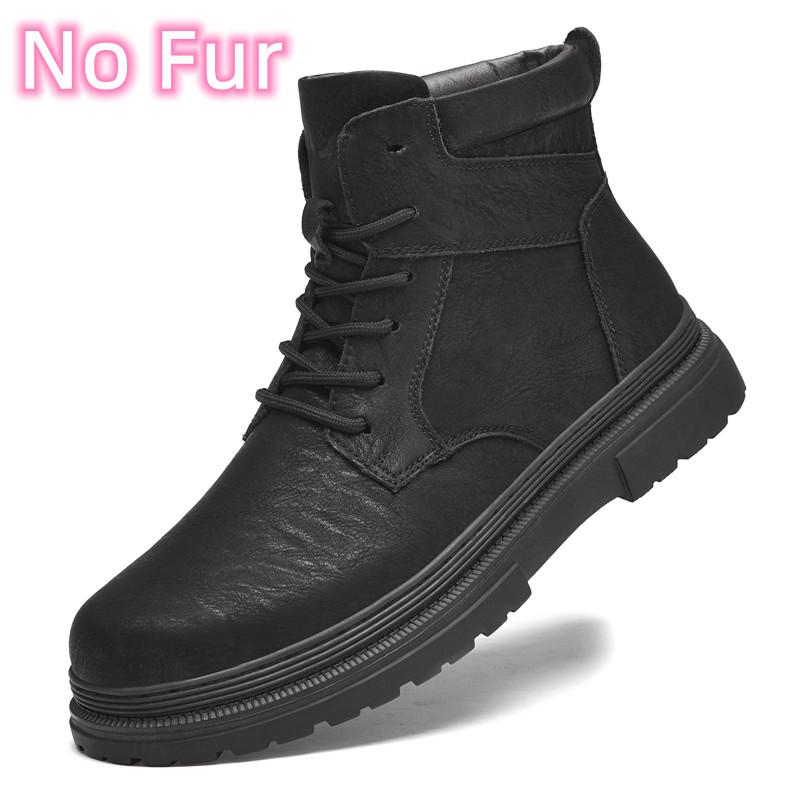 

Мода 2024 года, высококачественные мужские мотоциклетные ботинки, мужская обувь, мужские зимние плюшевые зимние ботинки из натуральной кожи для мужчин, высокие прогулочные ботинки 41