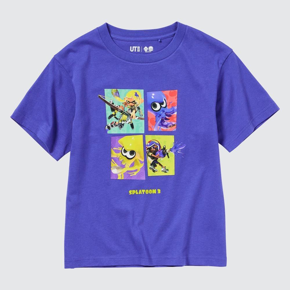 

UNIQLO KIDS Splatoon 3 UT Графический футболка с коротким рукавом