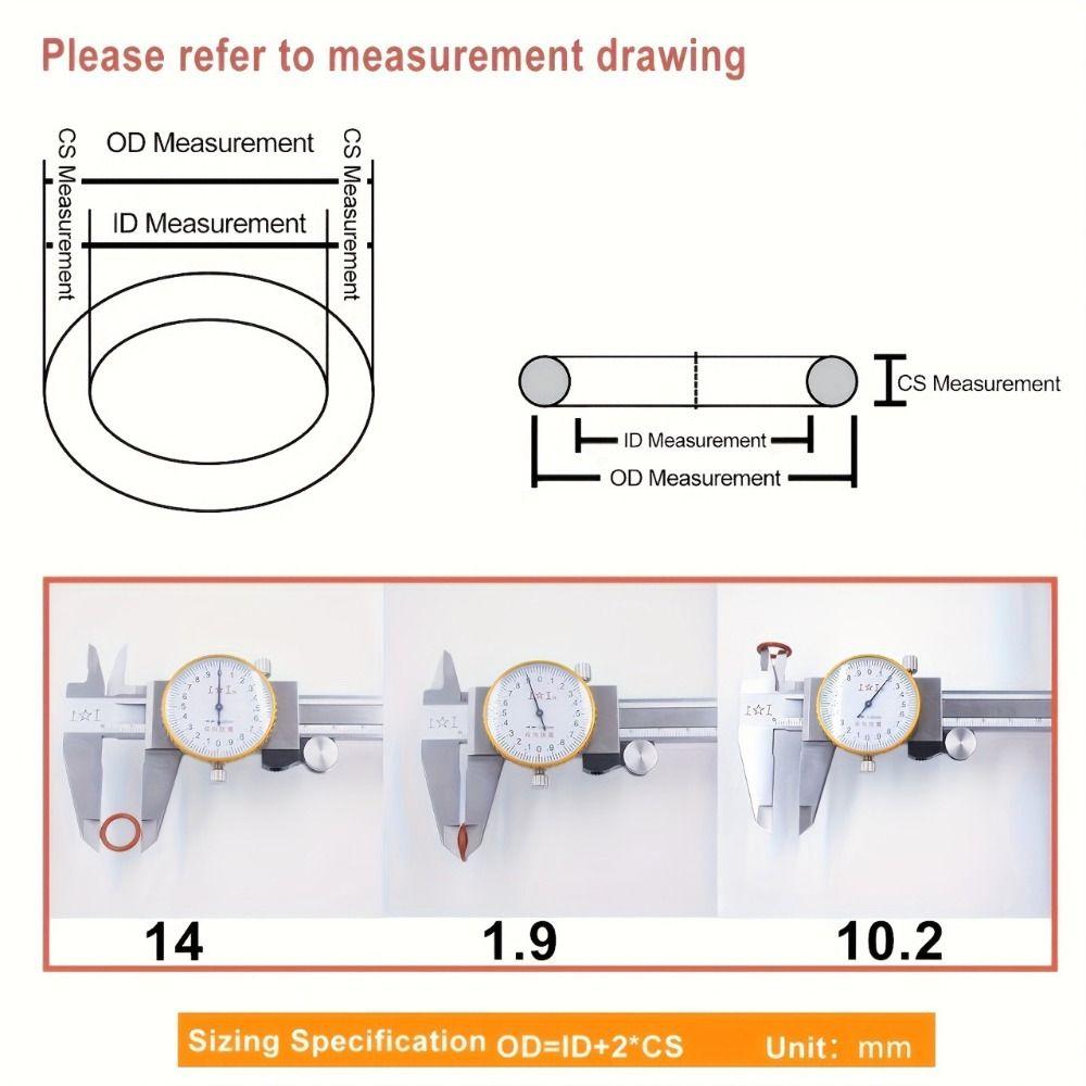 Heat-Resistant O-Ring Seal Set High-temperature Resistant O-Ring Combo Pack  Cars