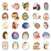 50 Cute Cartoon Different Styles of Small Hedgehog Stickers Hand Account Suitcase Water Cup DIY Decoration Stickers