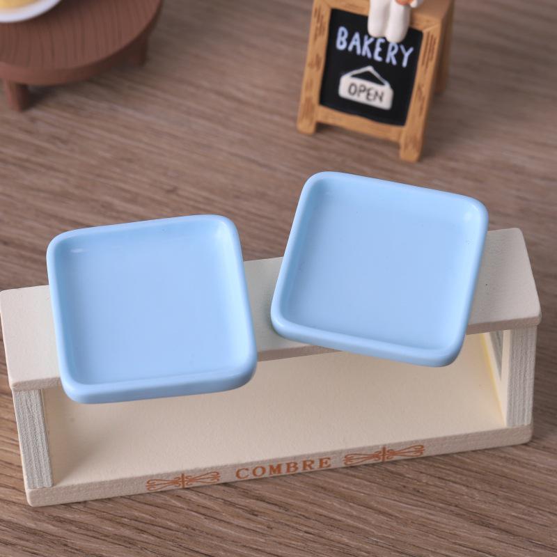 

Миниатюрная тарелка, самодельные украшения для кукольного домика в виде еды, магнит на холодильник в виде подноса, аксессуары для украшений из смолы ручной работы