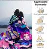 1Pc Pop Demon Hunters Flannel Blanket, Soft And Comfortable, Casual Warm, Camping Travel, Christmas, Halloween Xmas Gift N1247