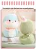 Adorable Zodiac Snake Plush Toy - Light Green & Sky Blue