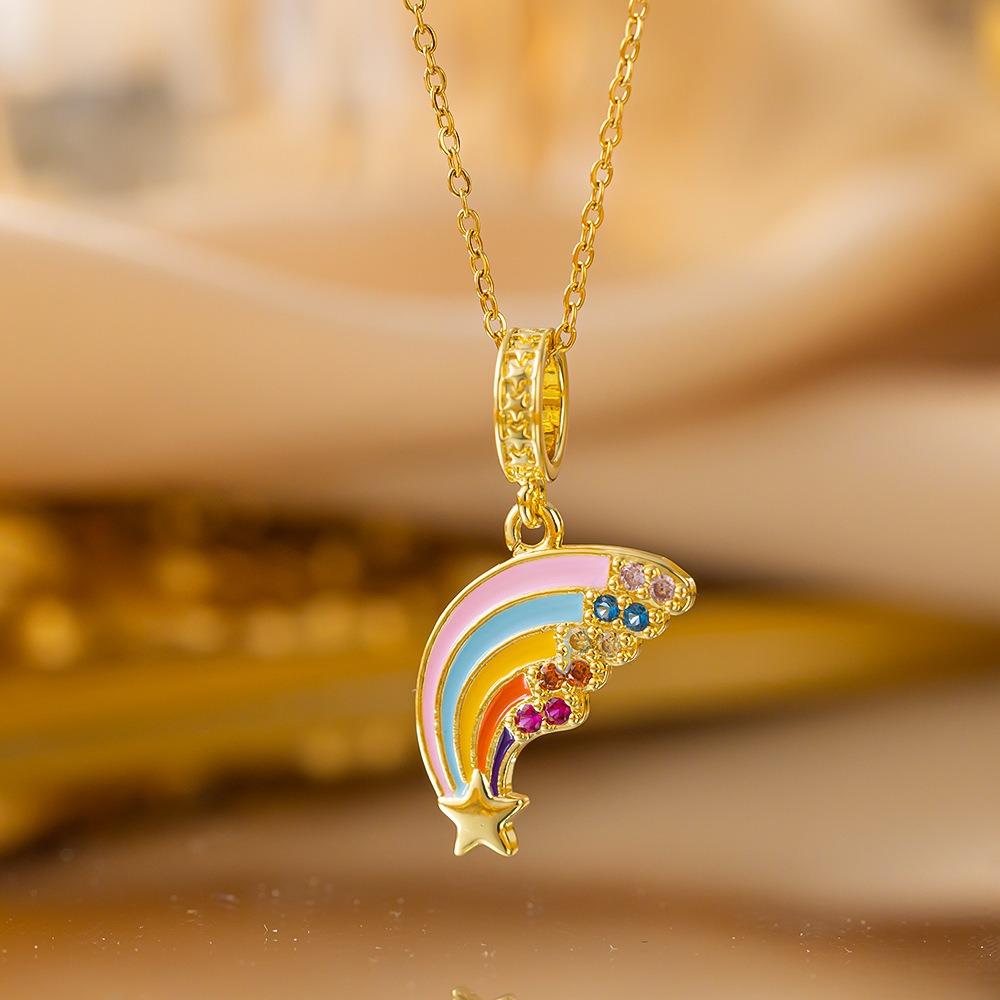 Elegant Luxury Full Zircon Copper Micro Inlaid Necklace Women Simple Exquisite Collarbone Chain Necklace