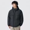 Men's 2025 White Duck Down Hooded Jacket: Winter Warmth, Loose Fit, Letter Print Design
