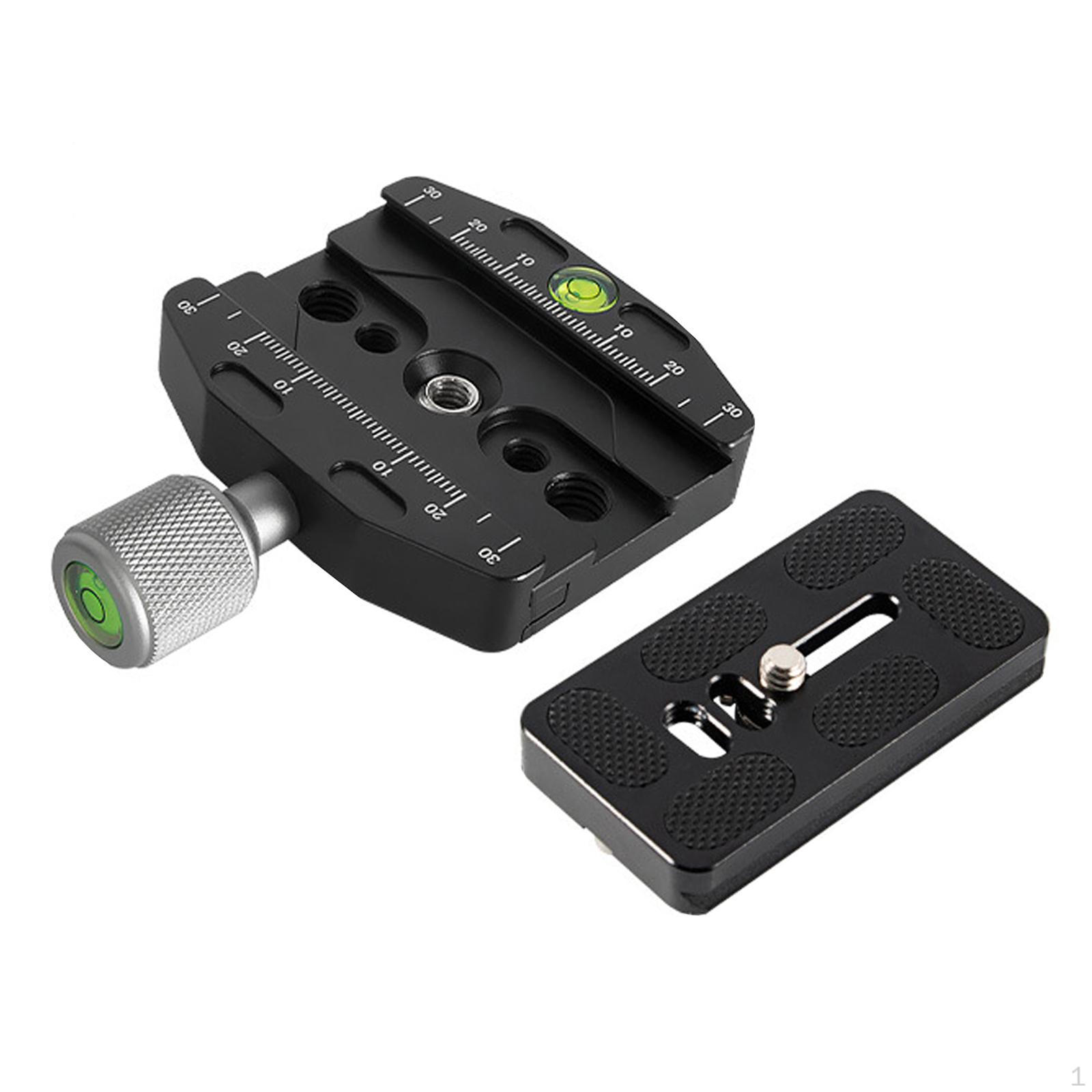 Clamp for Camera Tripod with 2x Spirit Level Mount Adapter 70mm with Base