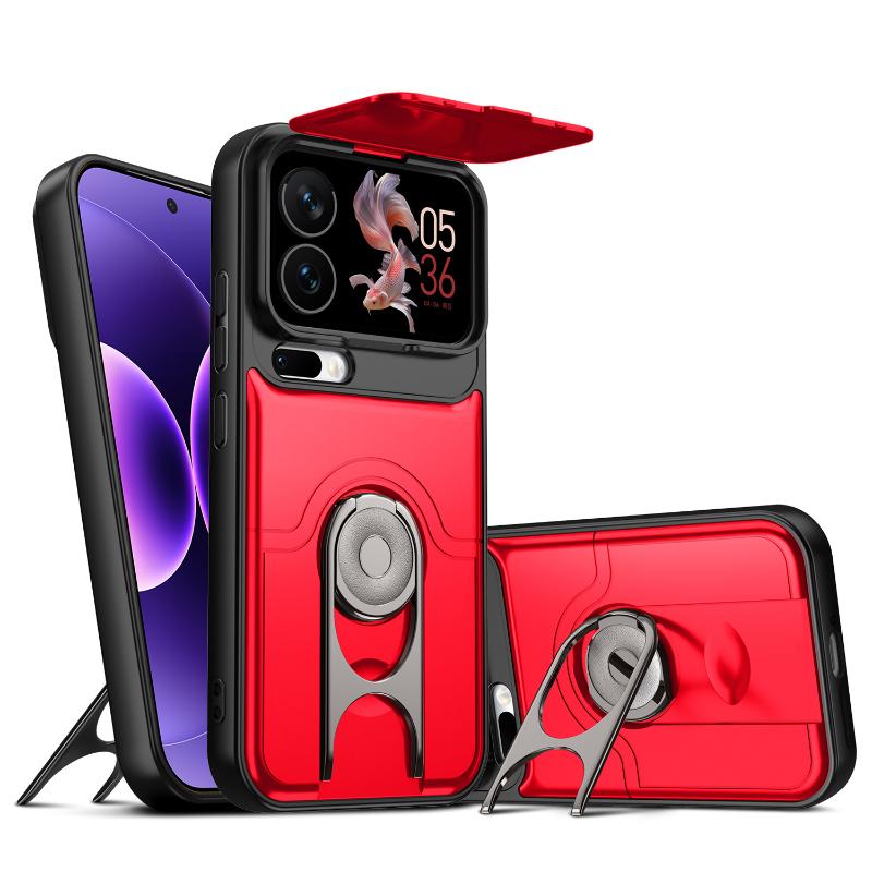Soft TPU+Hard PC 360 ° Rotating Metal Holder Armor Phone Case For Xiaomi 17 Pro Max 14T 15T Pro 15 Ultra Pro Bumper Back Cover