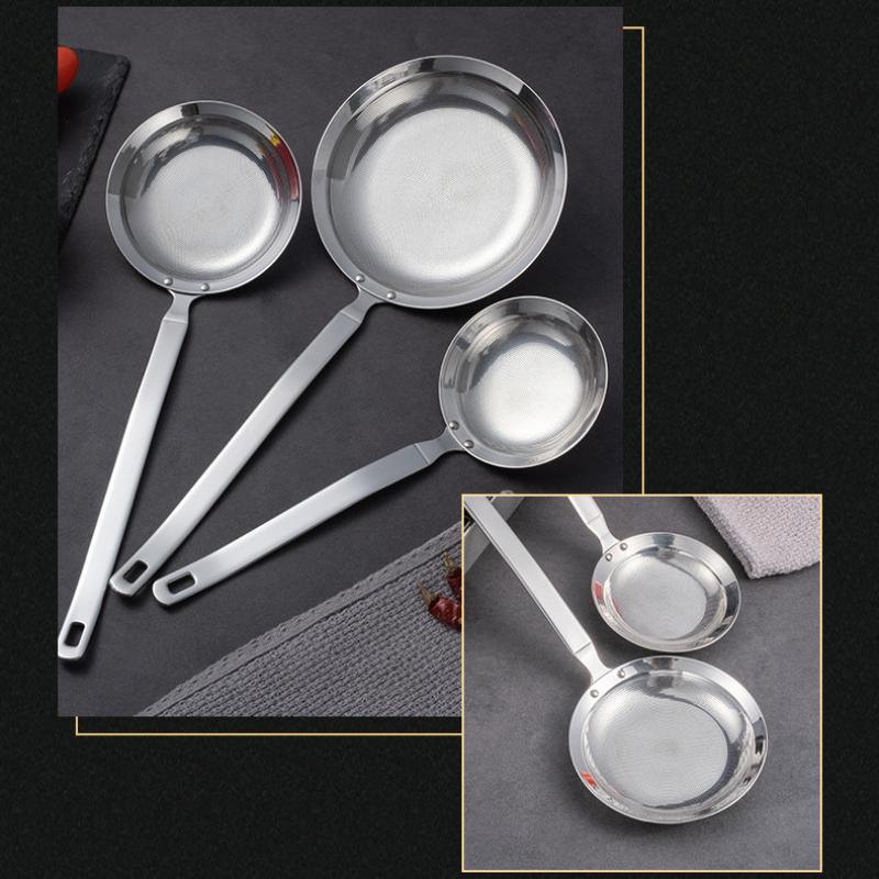 Nerezová filtrační lžíce HANYANG 304 Pěnová lžička na horký hrnec Lžíce pro domácnost Zahuštěné smažení na pěnovou lžičku