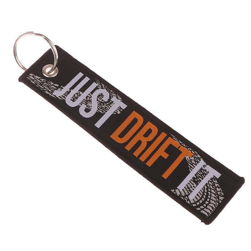 

1 шт. модный брелок с двухсторонней вышивкой, брелок для ключей, мотоциклов, автомобилей, аксессуары для ключей E