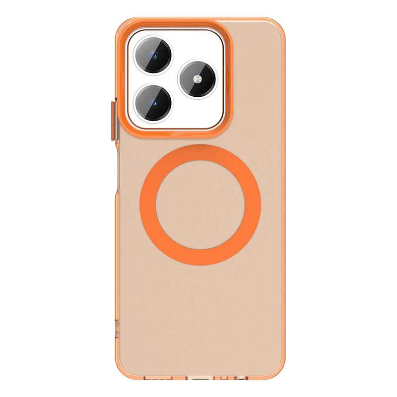 For Realme C61 C63 Magnetic Luxury Matte Translucent Shockproof Case For Realme C63 For Magsafe Wireless Charge Cover