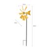 Decorative Wind Mill Wind Toys Iron 360 Degrees Swivel Metal Windmill Wind Catcher for Garden Yard Lawn Terrace Outdoor
