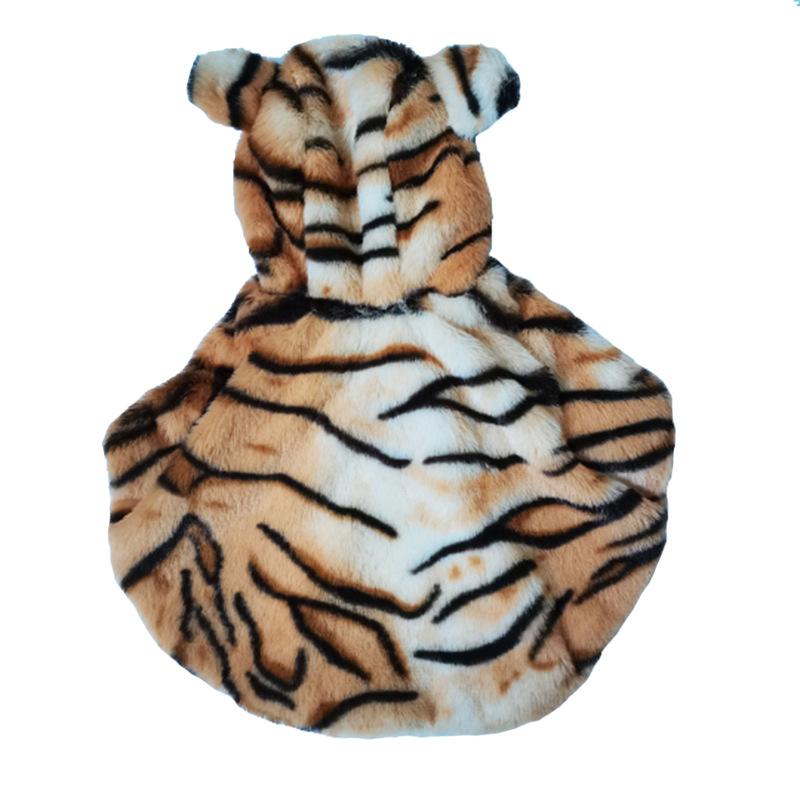 New Pet Clothing, Tiger Print Transformation Costume, Halloween Puppy Costume, Autumn and Winter Two-legged Cat Funny Costume