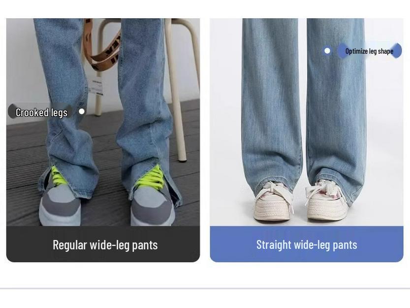 Women's High-Waisted Straight-Leg Jeans - 2025 Spring Retro Slim Fit, Loose and Thin Summer Design