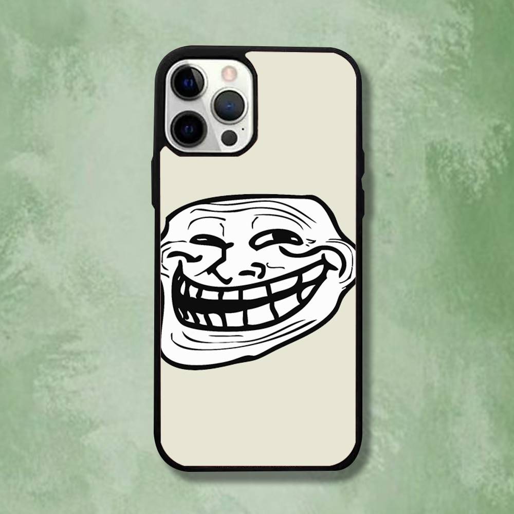 T-Trollfaces Comics Meme Phone Case For iPhone 16,15,14,13,12,11,Pro,Max,Plus,Mini,SE4,E Magnetic Magsafe Wireless Charging