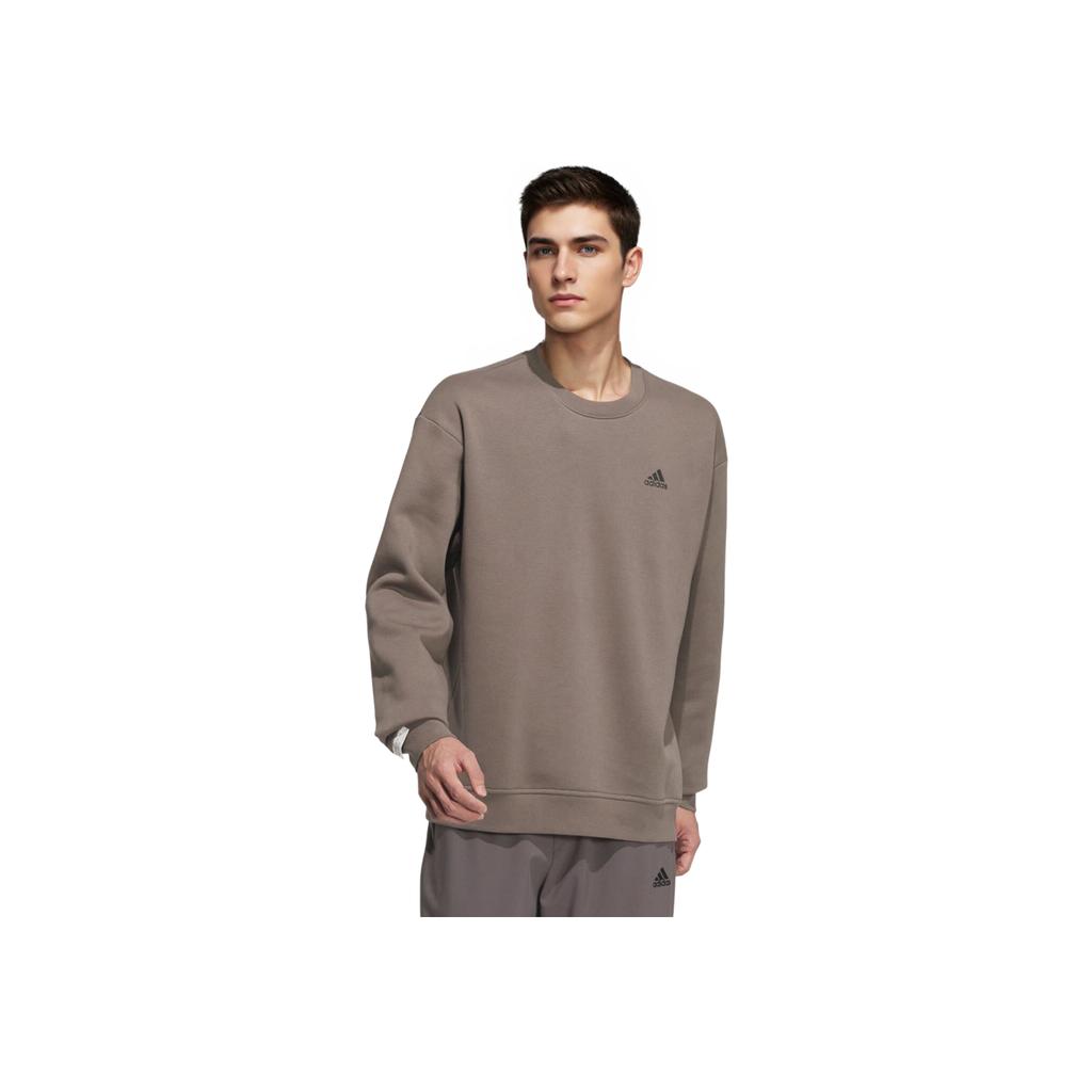 adidas Hanorac Casual cu Gât Rotund și Mâneci Lungi Unisex Hanorac Rock-Layer-Deep-Earth-Brown Negru JM9094