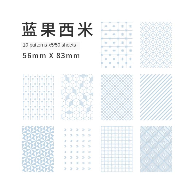 Yoofun 10Deisgn 50 Pcs/Lot Source Material Paper For Scrapbooking Deco Memo Innovative Memo pads