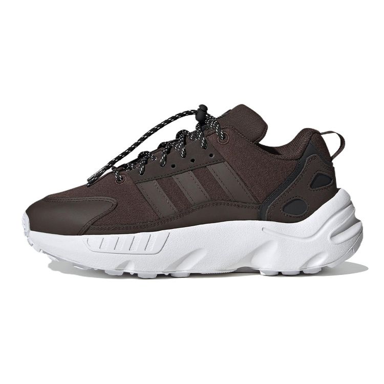 Adidas Originals ZX 22 Low-Top Sports Casual Shoes Kids Sneakers Brown HQ1578