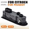 Window Switch Lifter Button Controller Accessories 6490.QY For 2008-2013 Peugeot 308 508 2007-2013 Citroen C5 98054508ZD