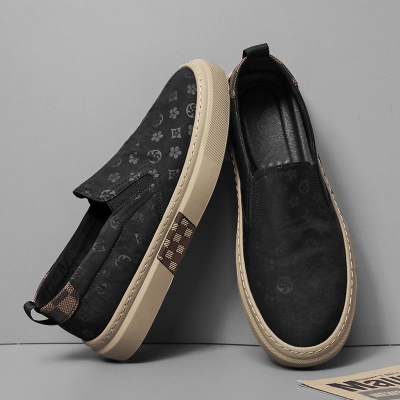 2025 Summer New Breathable Canvas Shoes Men's Versatile Casual Shoes Men's Board Shoes Overfitting Men's Shoes Thin Men's Cloth Shoes