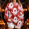 Women's Fashion Casual Halloween Print Round Neck Sweatshirt