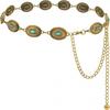 Women's Concho Chain Belt Western Cowgirl Metal Waist Chain | Belt for Dress