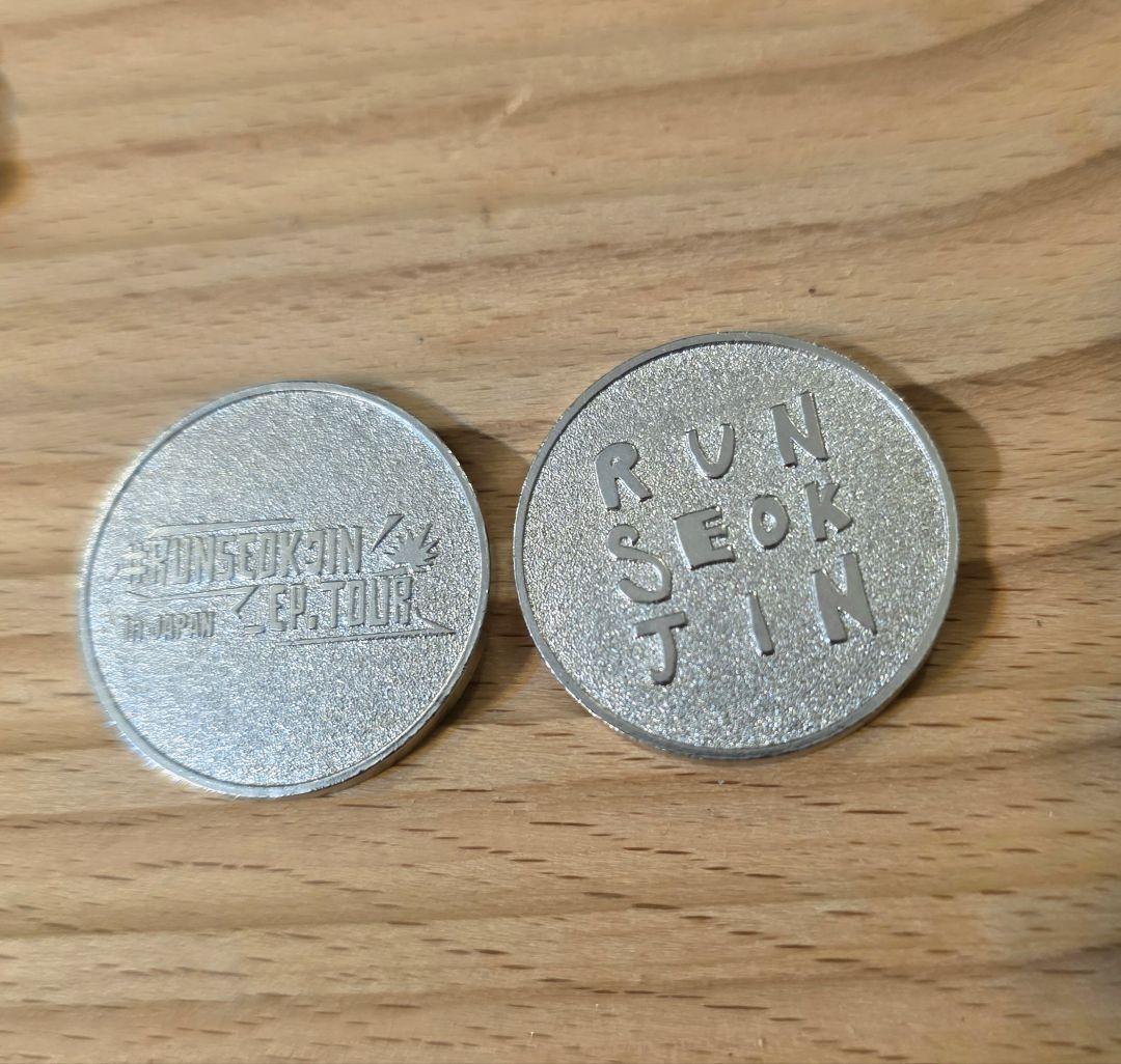 

[USED] BTS Jin RUNSEOKJIN Japan JIN Gacha Coin 1 piece