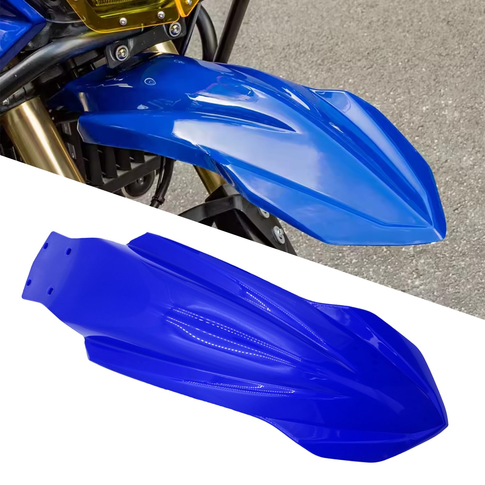 

FOR TENERE700 (2025, 2024, 2023, 2022, 2021, 2020, 2019) Custom Front Fender (White) - Tenere 700 Accessory (Blue) [Parallel Import]
