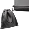 1Pcs Durable Black Dust-Proof Drawstring Bag Draw String Bag Headphone Bags Pu Leather Headset Bag Durable Multi Purpose Storage