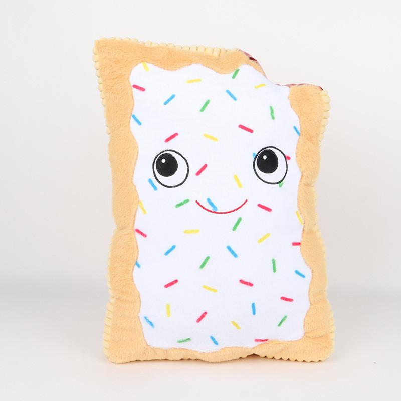 Toaster White Pastry Plush Toy Cartoon Stuffed Doll Cookies Gift Decoration