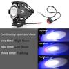 Motorcycle Headlight Fog Lights Super Bright Abgle Eyes Additional Spotlights Universal Moto Auxiliary U 7 Mini LED Driving Lamp