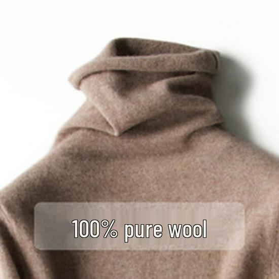 Mengyi Women's Thickened Half-High Neck Cashmere Pullover Sweater - Warm Autumn/Winter Base Layer