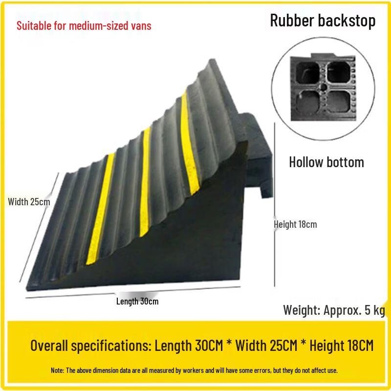Heavy-Duty Hollow Rubber Wheel Chock