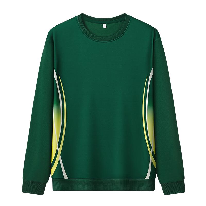 

Autumn Men s Casual Sports Hoodie Versatile Round Neck Pullover Long Sleeved Hoodie XXXXXL зелений