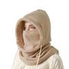 Winter Fleece Hood with Neck Warmer and Face Mask