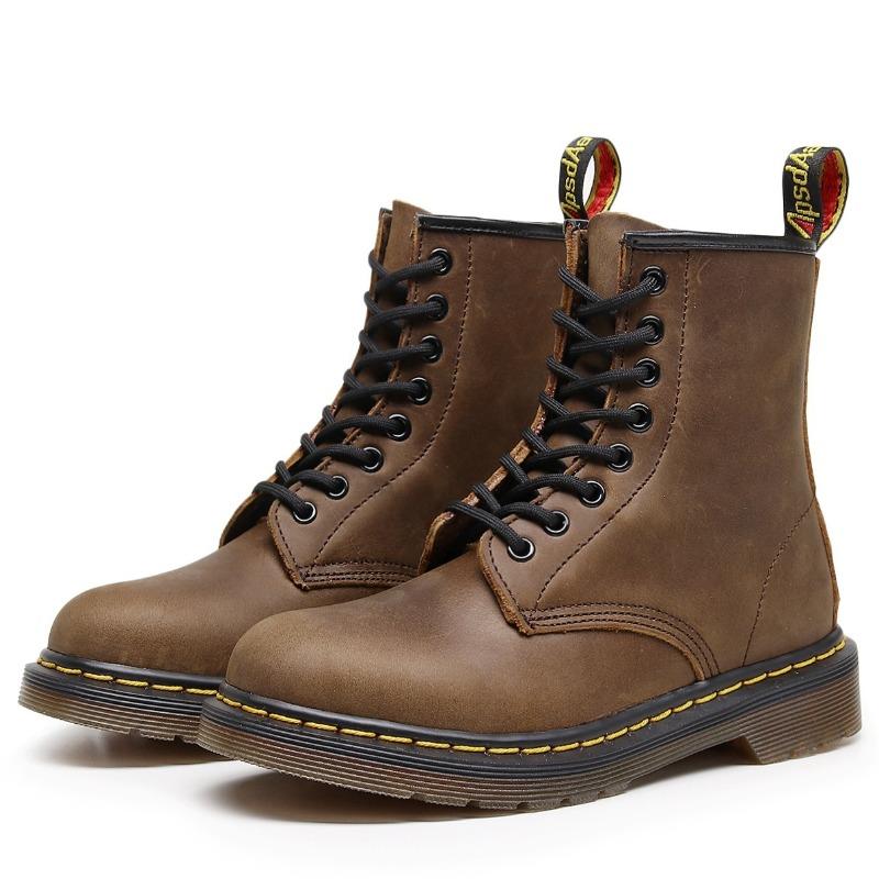 Minefield high-top boots children's classic retro British short boots men's head leather boots large size