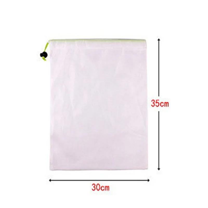 Opakovaně použitelné sáčky ze síťoviny – omyvatelné sáčky – 12 malých červených (8" x 12") Průhledné síťové sáčky pro skladování ovoce, zeleniny, hraček