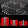 New Self-Adhesive Folding Hinge Transparent Acrylic Door Hinges DIY Fixing Hinge for Cabinet Drawer Jewelry Boxes