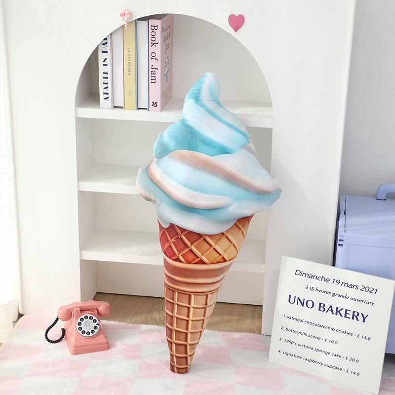 

Simulated Cute Ice Cream Doll Ice Cream Pillow Doll Crispy Cone Pillow Plush Toy Ice Cream Cushion 33cm 0.07kg