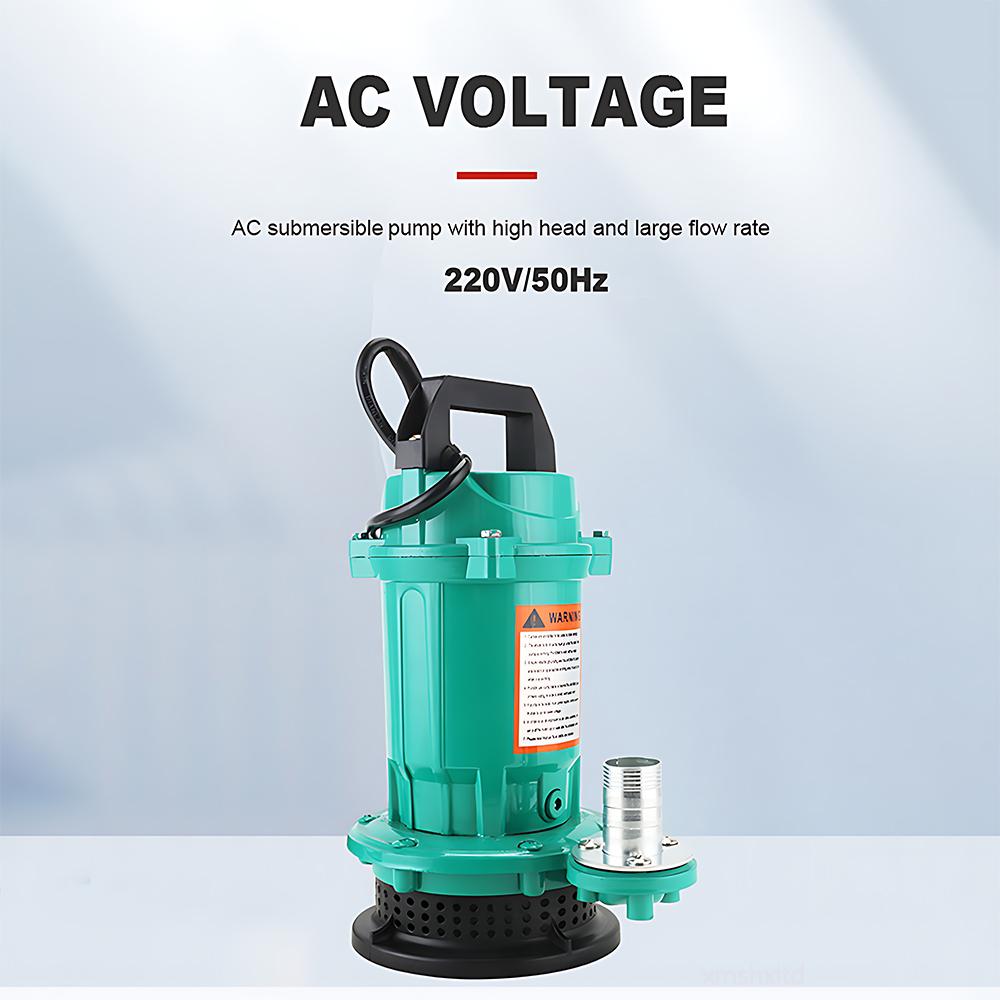 Heavy Duty AC220V 50Hz 50L/min Stainless Steel Submersible Pump Self-starting Sewage Cutting Pump Farm Manure Mud Drainage
