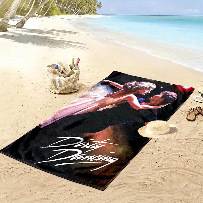Dirty Dancing Print Beach Towel, Large Soft Quick Dry Towel for Beach Camping Swimming