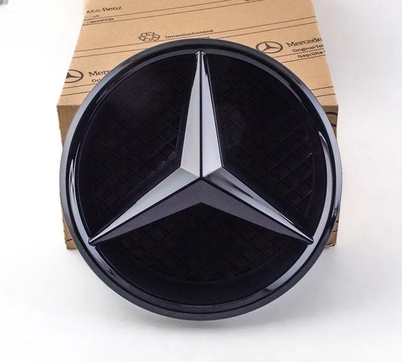 

C200 E200 New 2025 For Mercedes Benz Black border and silver border decoration Car Front Grilled Star Emblem Logo for Mercedes B W213