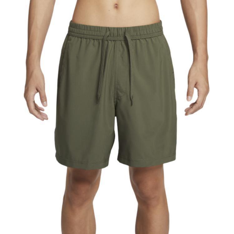 Nike DRI FIT FORM Casual Shorts Men's Olive Green HJ7017-222