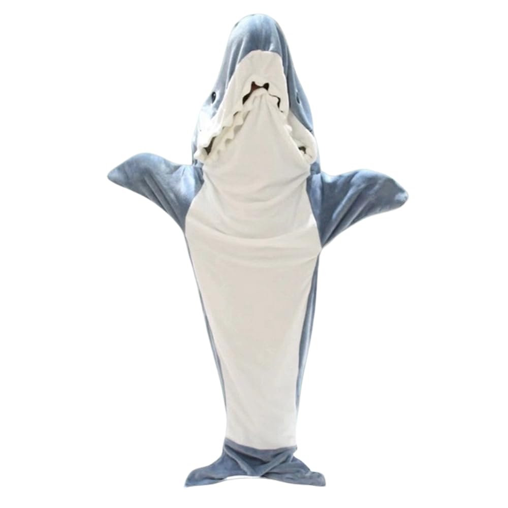 Vincent House Shark Sleeping Unisex Kigurumi Sleepwear Cute Animal Perfect for Fall and Winter Bag, Pajamas, Blanket, Design, Soft, Comfortable, Warm,